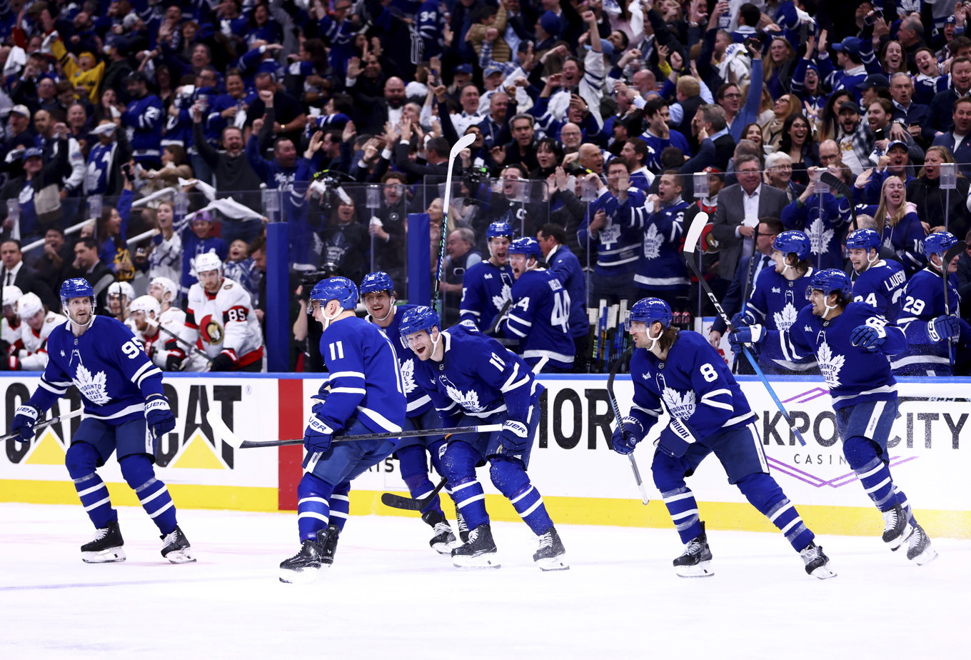 Toronto firar sin vinst mot Ottawa. Foto: Cole Burston/AP/TT