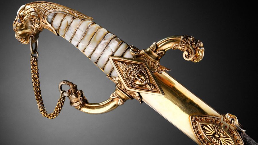 Napoleons specialbeställda svärd ska auktioneras ut i Paris nästa månad. Pressbild. Foto: Giquello