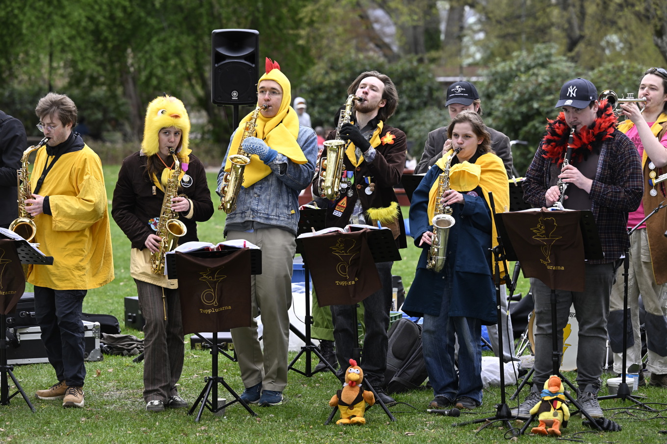 Studenter firar valborg i Uppsala, dagen efter trippelmordet Foto: Fredrik Sandberg/TT