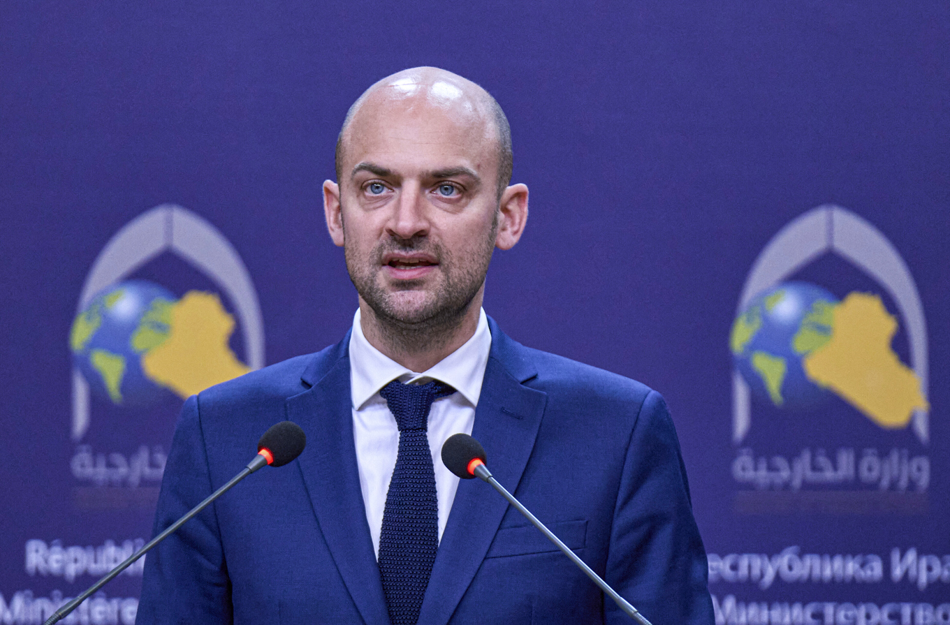 Frankrikes utrikesminister Jean-Noël Barrot. Arkivbild. Foto: Hadi Mizban/AP/TT