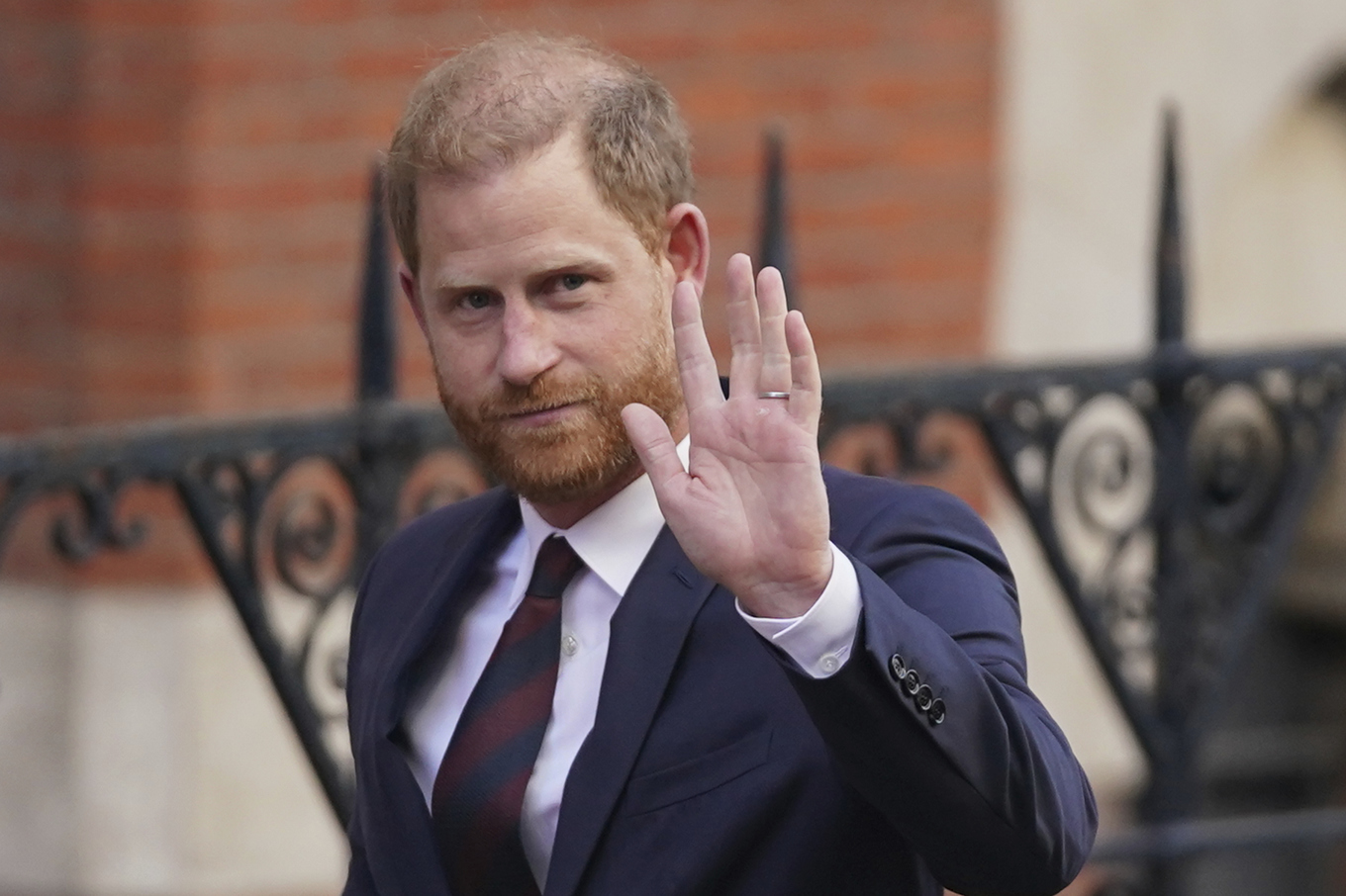 Prins Harry var på plats när förhandlingarna i en domstol i London pågick den 8 och 9 april. Arkivbild. Foto: Alberto Pezzali/AP/TT