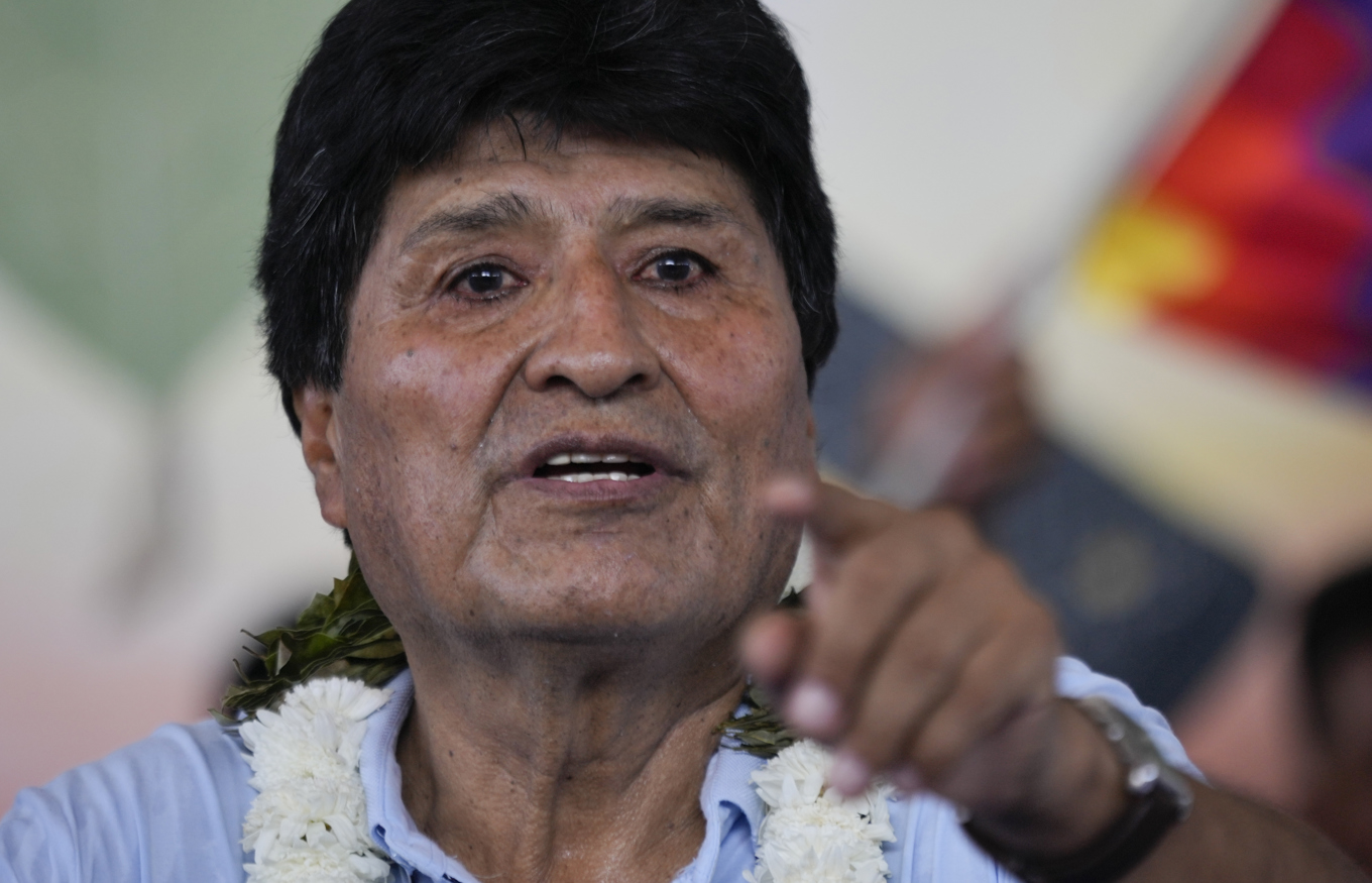 Bolivias expresident Evo Morales. Arkivbild. Foto: Juan Karita/AP/TT