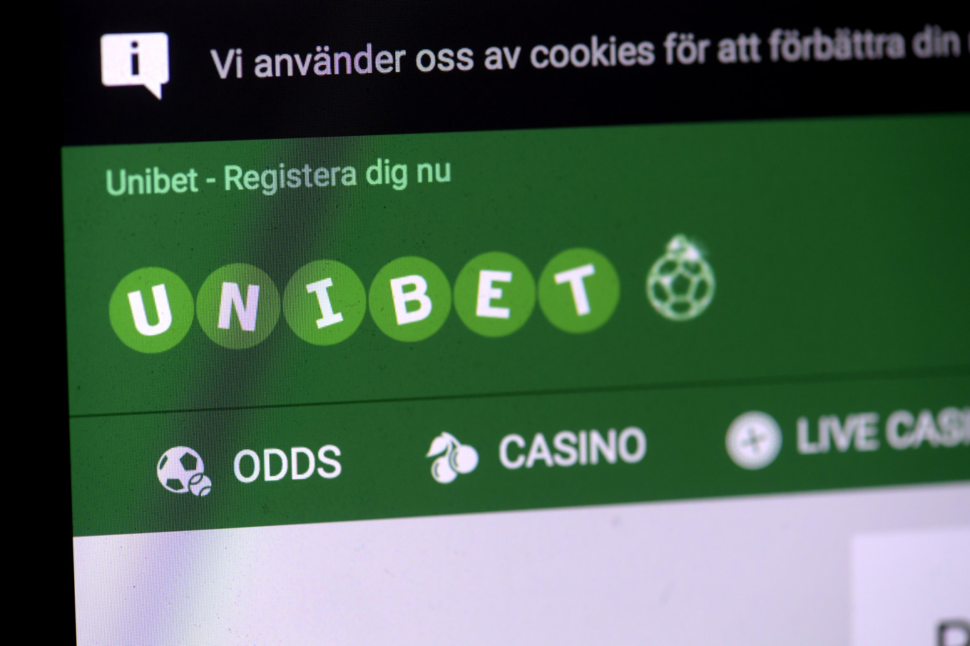 Mångmiljonböter för Spooniker, som bland annat driver sajten Unibet.se. Arkivbild Foto: Janerik Henriksson/TT