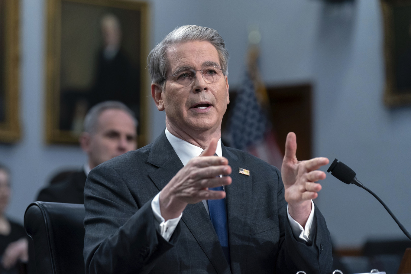 USA:s finansminister Scott Bessent. Arkivbild. Foto: Jose Luis Magana/AP/TT