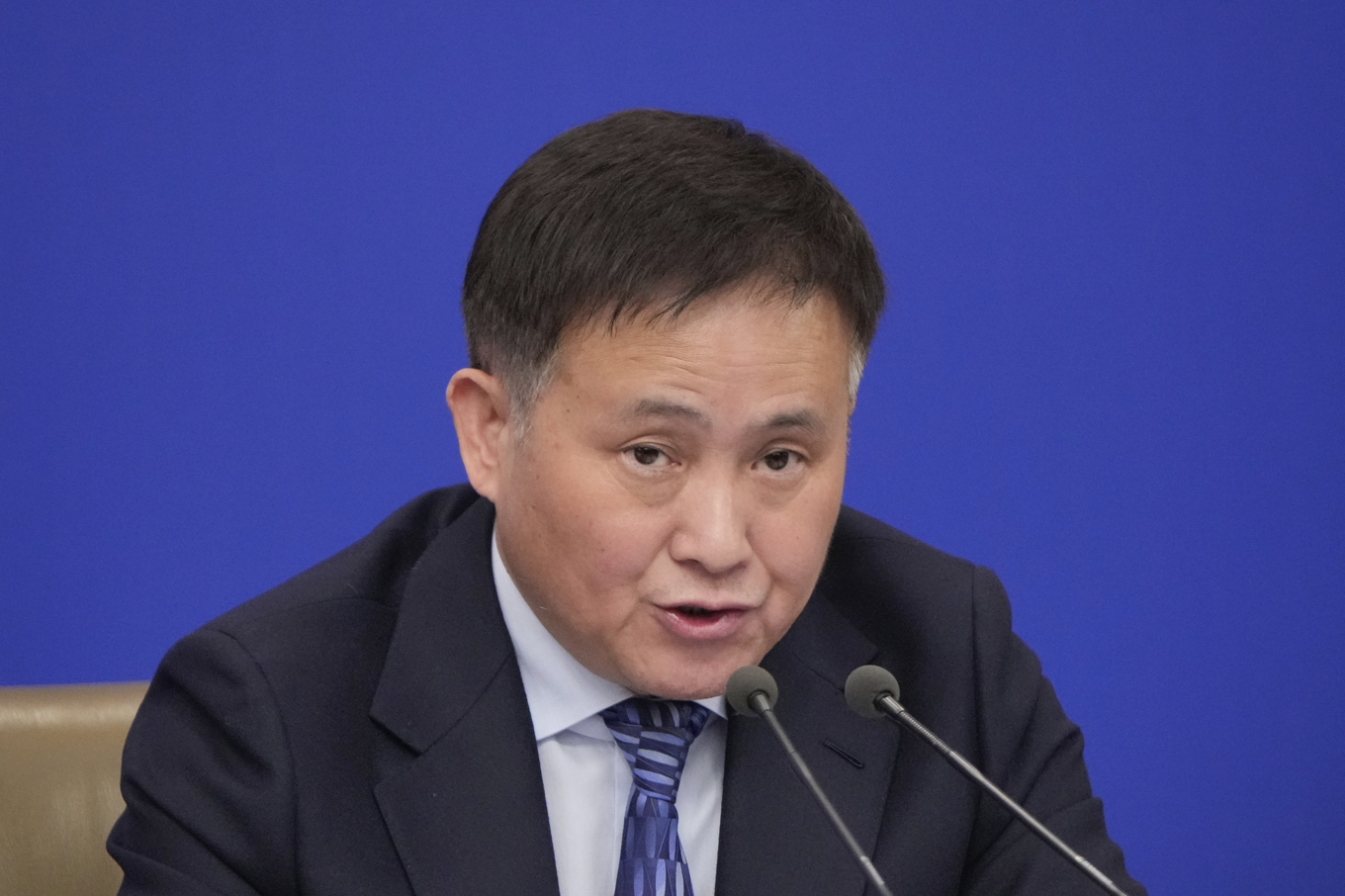 Centralbankschefen Pan Gongsheng. Arkivbild. Foto: Vincent Thian/AP/TT