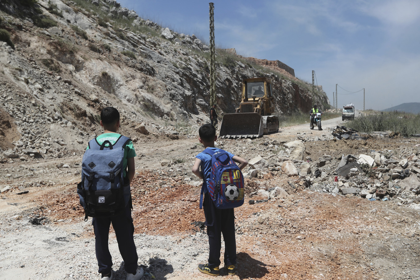 Det är stor förstörelse i Nabatiyeh i södra Libanon efter Israels attacker. Foto: Mohammed Zaatari/AP/TT