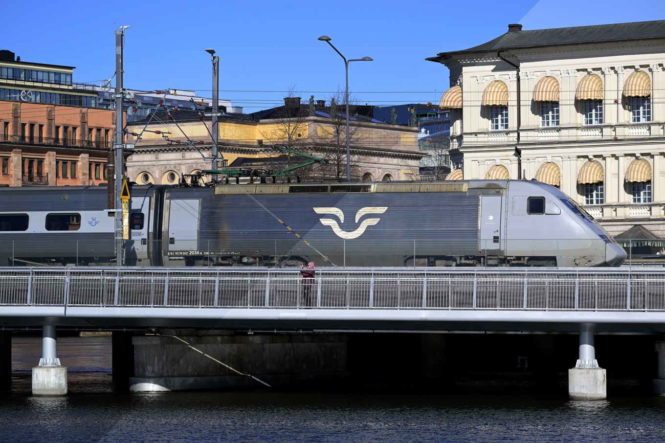 Det var stopp i tågtrafiken efter en befarad olycka. Arkivbild. Foto: Janerik Henriksson/TT
