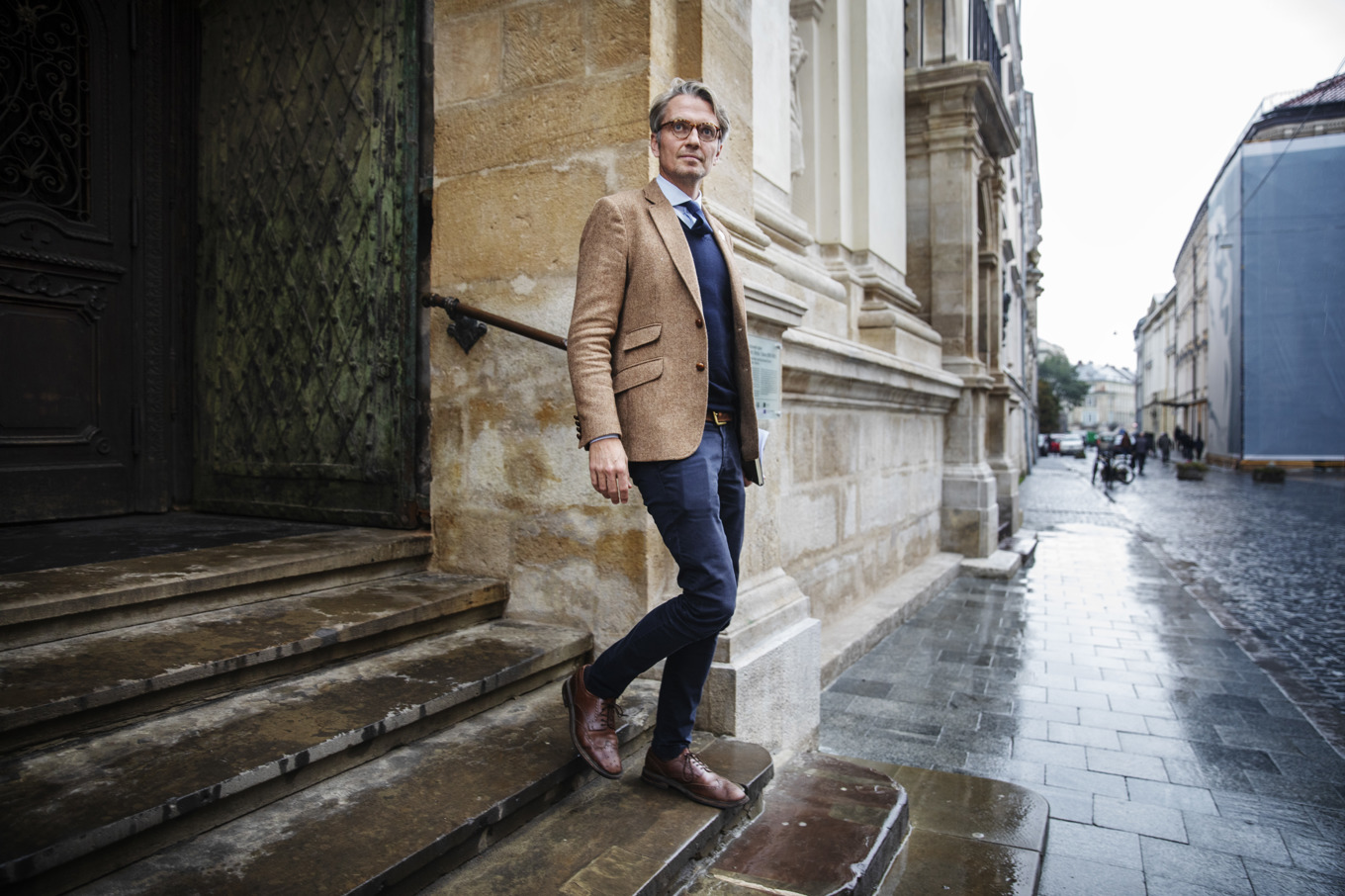 Tobias Thyberg, när han var Sveriges ambassadör i Ukraina. Arkivbild. Foto: Linus Sundahl-Djerf/SVD/TT