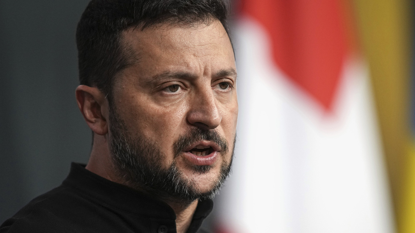 Ukrainas president Volodymyr Zelenskyj. Arkivbild. Foto: Laurent Cipriani/AP/TT