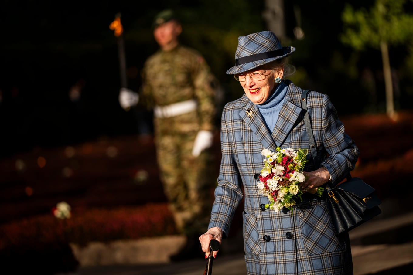Drottning Margrethe i Köpenhamn förra helgen. Foto: Ida Marie Odgaard/AP/TT