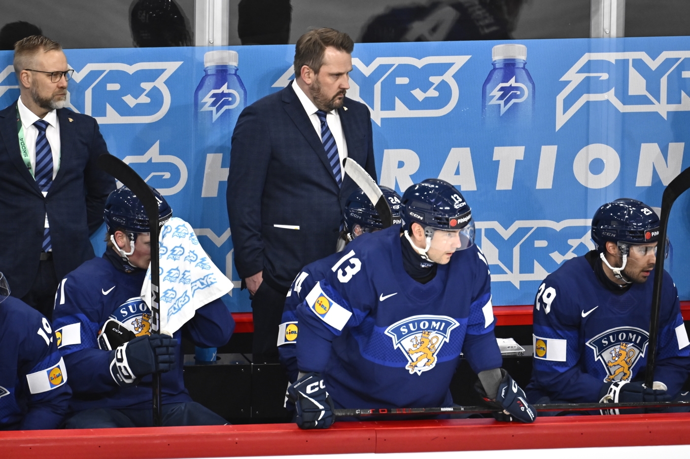 Finland undvek en chockförlust mot Frankrike i hockey-VM. Foto: Christine Olsson/TT