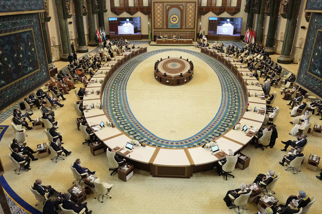 Arabförbundet möts i Iraks huvudstad Bagdad. Foto: Hadi Mizban/Pool via AP/TT