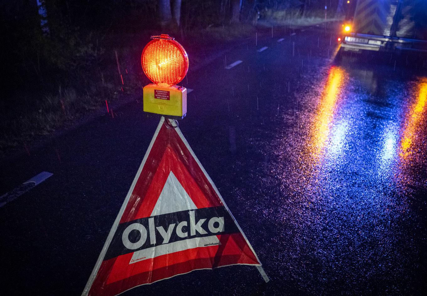 Två män fördes till sjukhus efter en olycka under natten till lördagen. Arkivbild. Foto: Johan Nilsson / TT