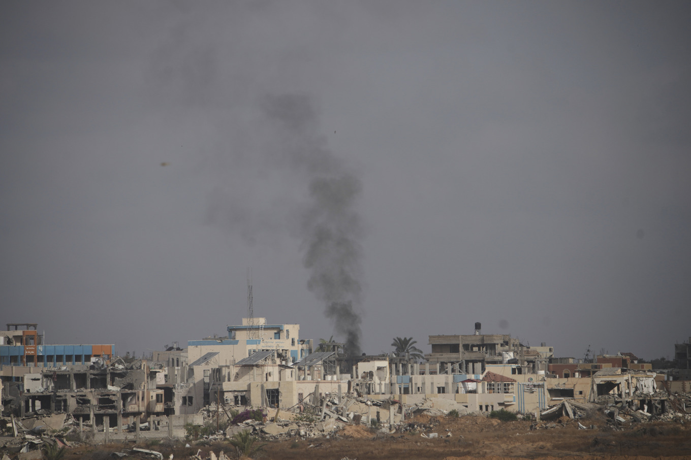 Israel har utfört flygattacker mot bland annat staden Khan Younis de senaste dagarna. Foto: Ohad Zwigenberg/AP/TT