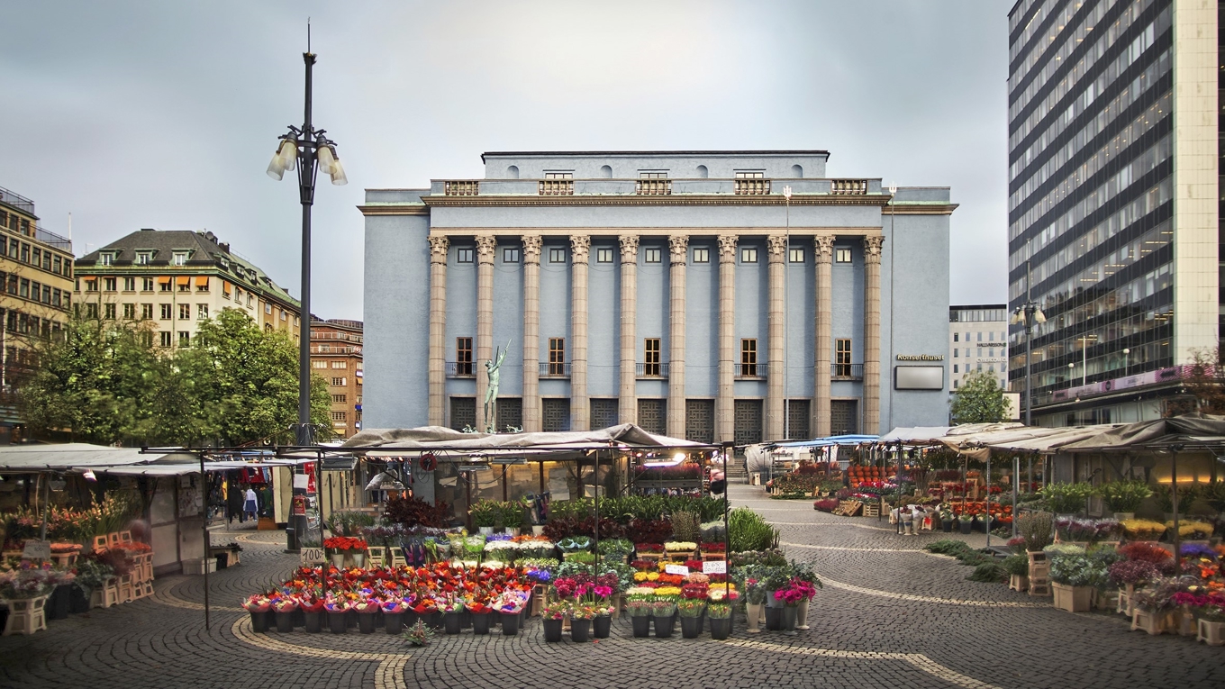 Lagom till Konserthuset i Stockholms 100-årsjubileum får huset bland annat en ny fasad. Renoveringen kan genomföras tack vare en donation från Erling Perssons Stiftelse. Foto: Mats Lundqvist