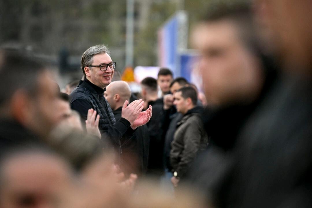 Serbiens president Aleksandar Vucic vill fortfarande gå med i EU, som inte uppskattade hans närvaro vid segerdagsparaden i Moskva. Foto: Oliver Bunic/AFP via Getty Images