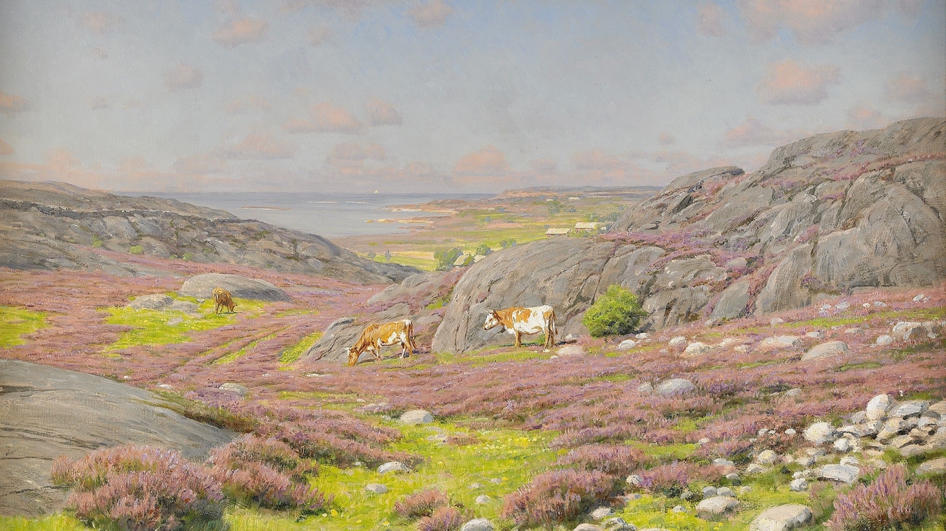 Målning av Johan Krouthén (1858–1932), vars sena måleri länge ansetts vara ”ointressant”. Foto Public Domain