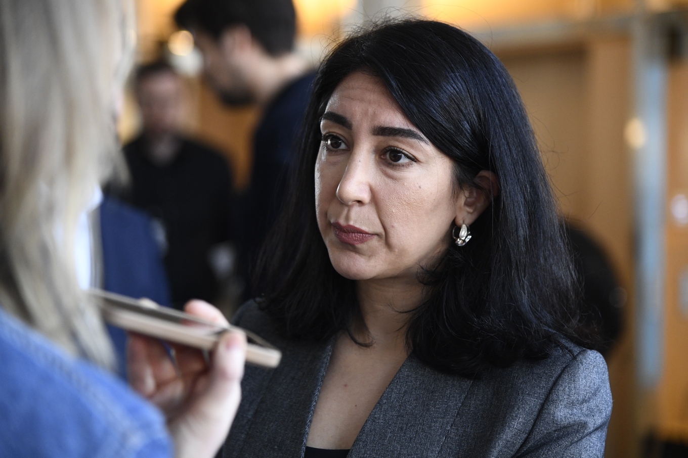 Lawen Redar (S) kommenterar Tidöpartiernas nya förslag om public service. Arkivbild. Foto: Lars Schröder/TT