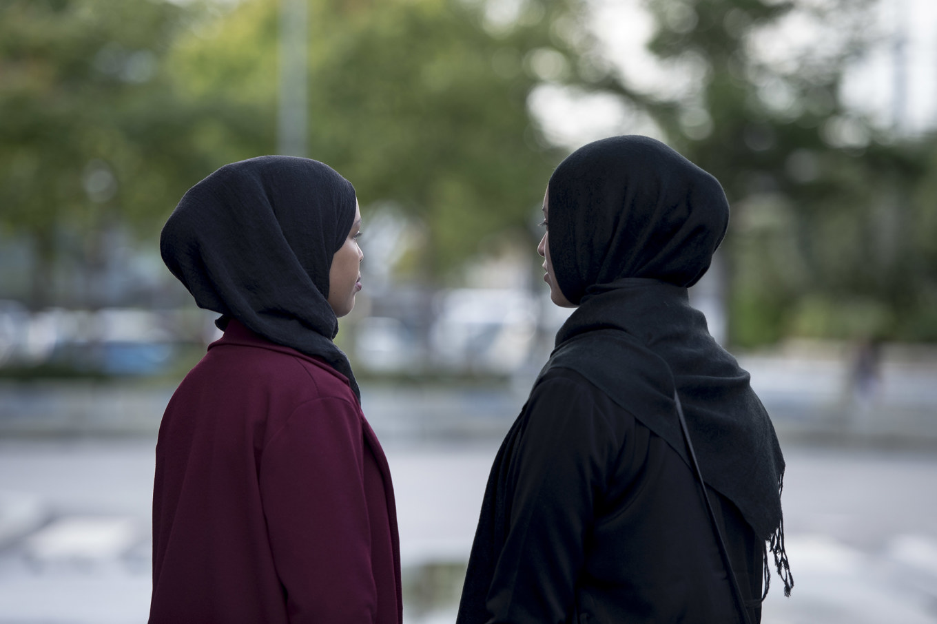 Det franska partiet Renaissance vill förbjuda hijab på offentliga platser på flickor under 15 år. Arkivbild. Foto: Carina Johansen/NTB/TT