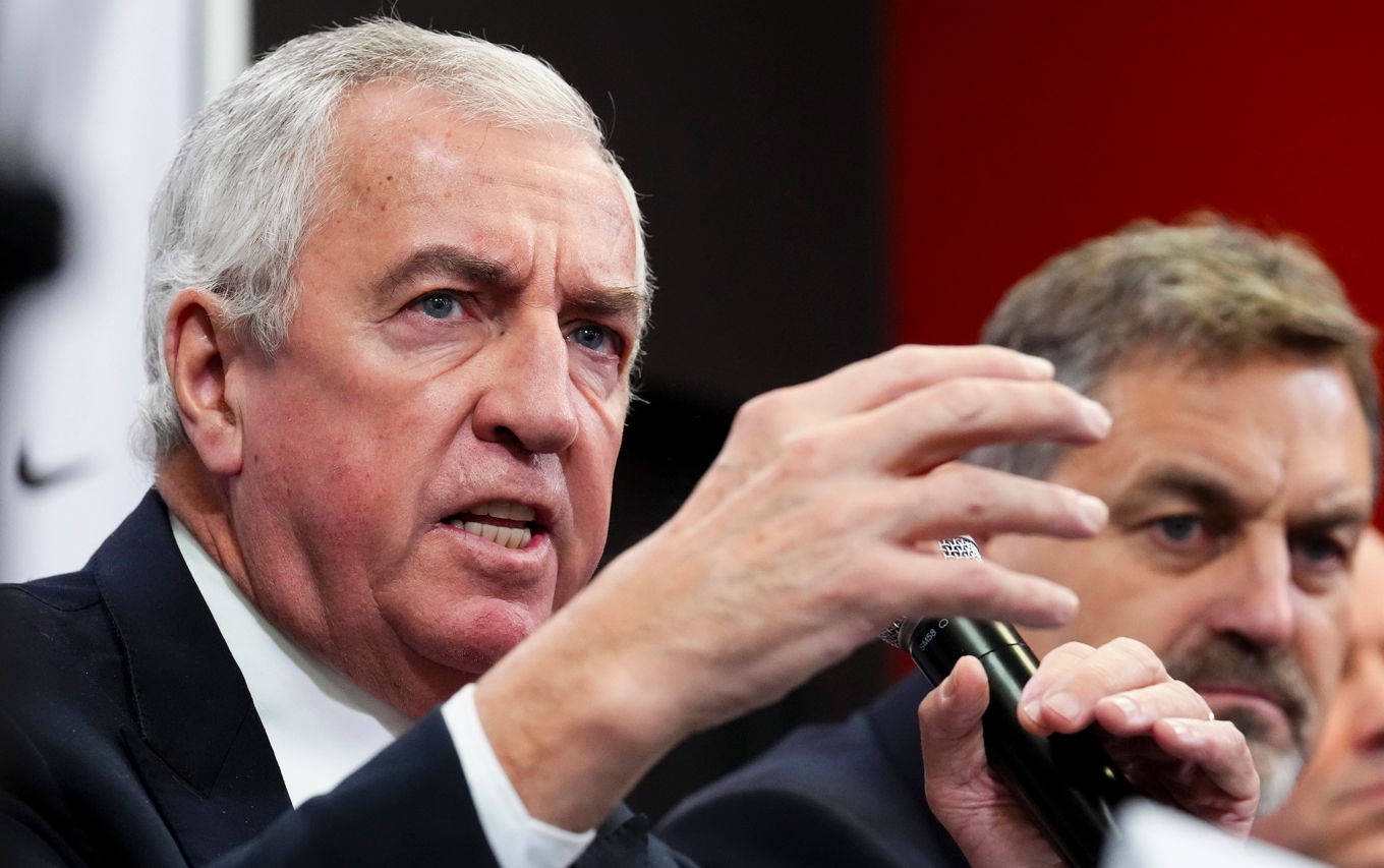 Luc Tardif, ordförande Internationella hockeyförbundet. Foto: Sean Kilpatrick/AP/TT