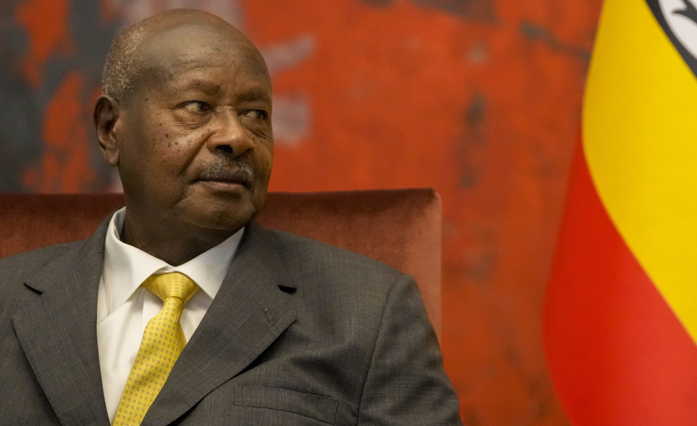 Ugandas nuvarande president Yoweri Museveni. Arkivbild. Foto: Darko Vojinovic/AP/TT