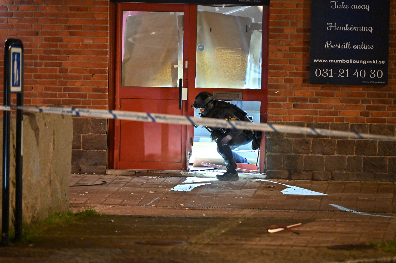 Så sent som i söndags skedde en explosion i Gamlestaden i Göteborg. Foto: Björn Larsson Rosvall/TT
