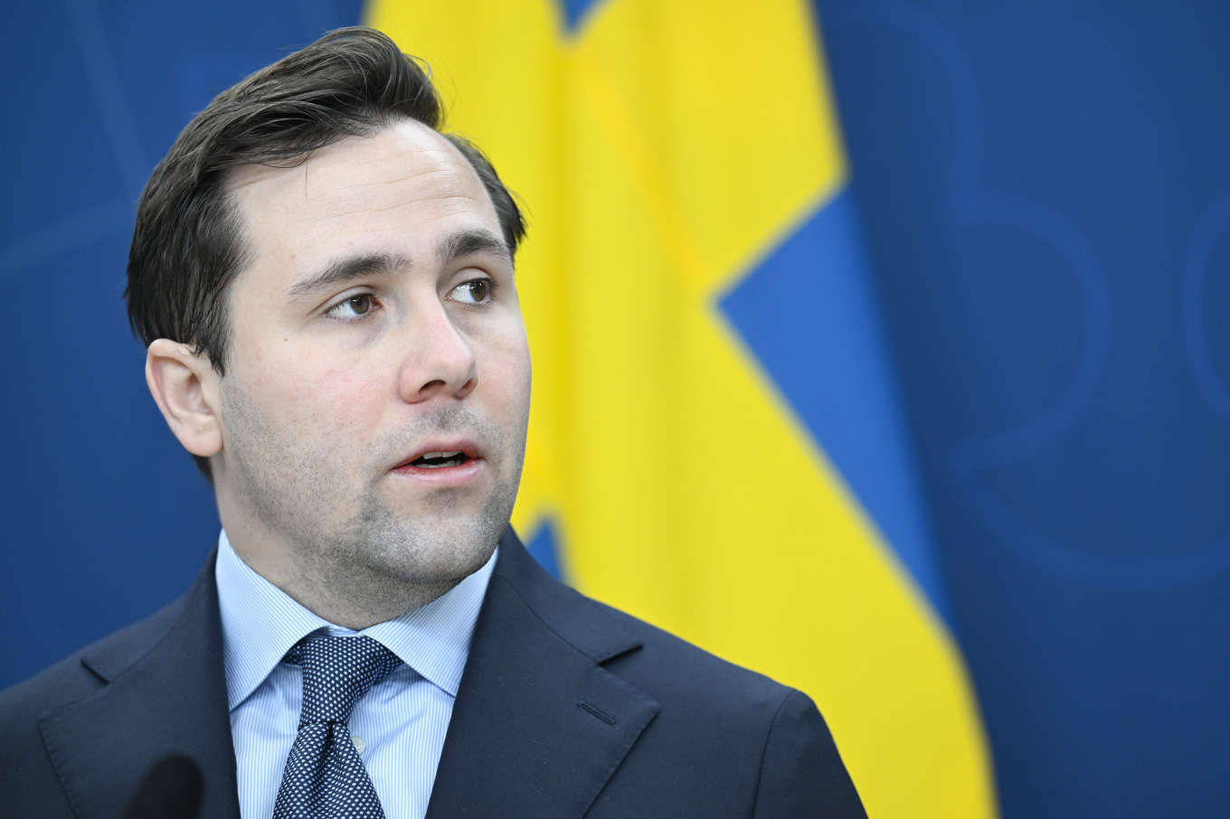 Benjamin Dousa (M), bistånds- och utrikeshandelsminister. Arkivbild. Foto: Fredrik Sandberg/TT