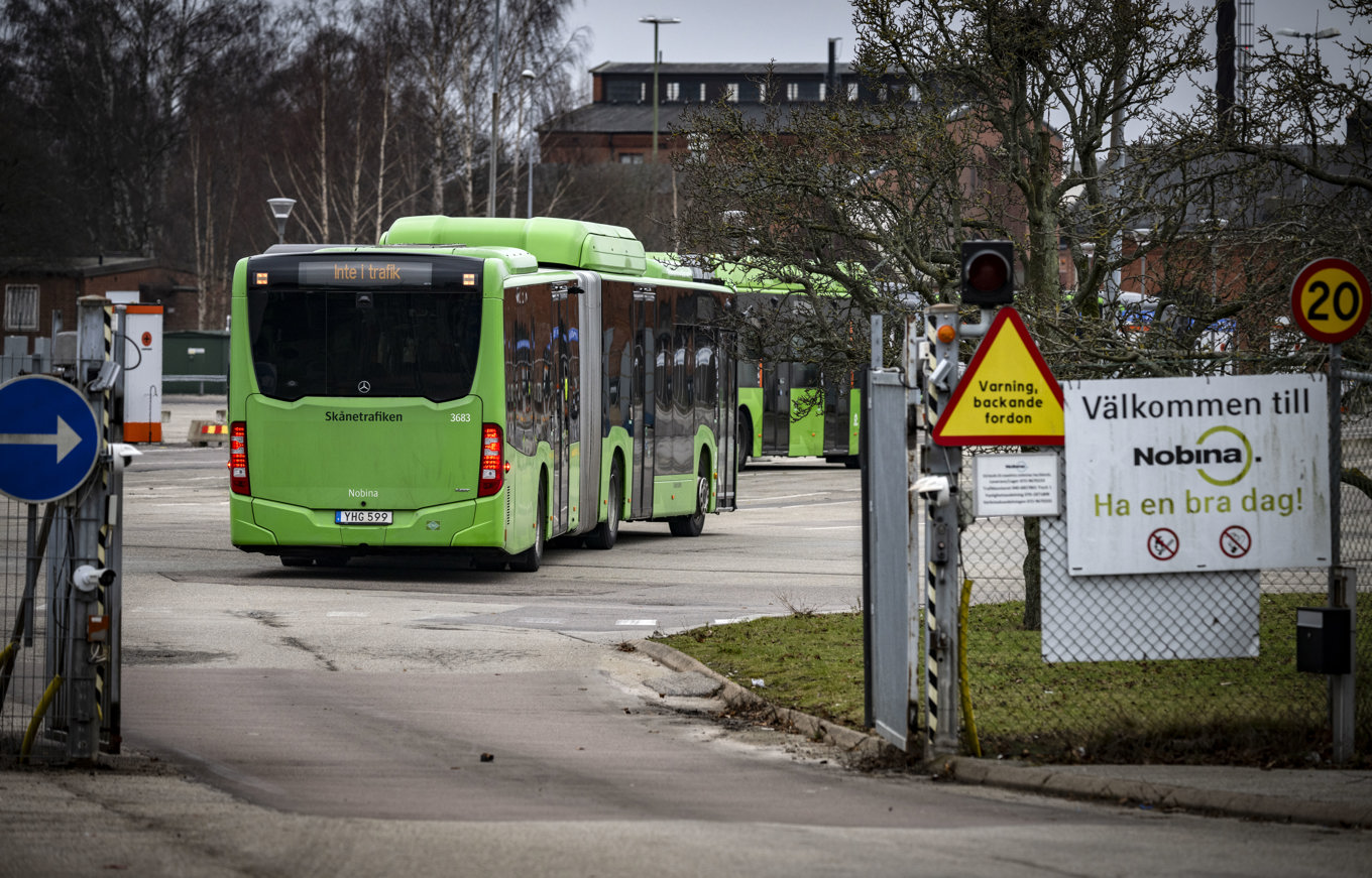 Buss i Arlöv i Skåne. Arkivbild. Foto: Johan Nilsson/TT