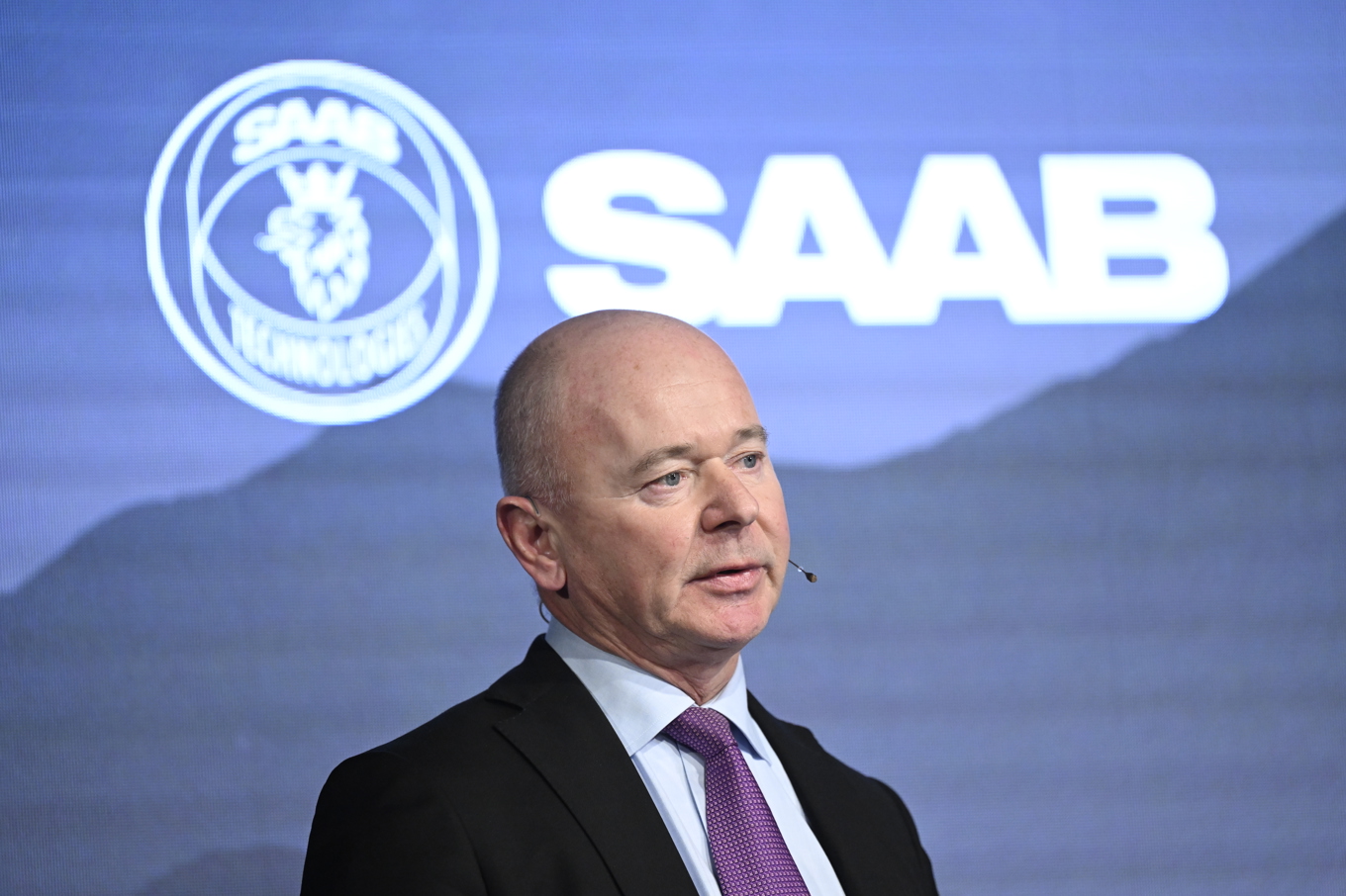 Saabs VD Micael Johansson. Foto: Jessica Gow/TT