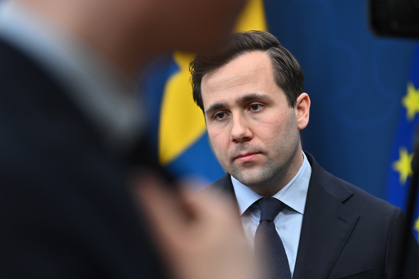 Benjamin Dousa (M) är bistånds- och utrikeshandelsminister. Arkivbild. Foto: Claudio Bresciani/TT