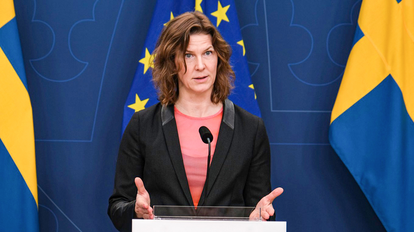 Jämställdhets- och arbetslivsminister Nina Larsson (L). Foto: Pernilla Rutberg/Regeringskansliet