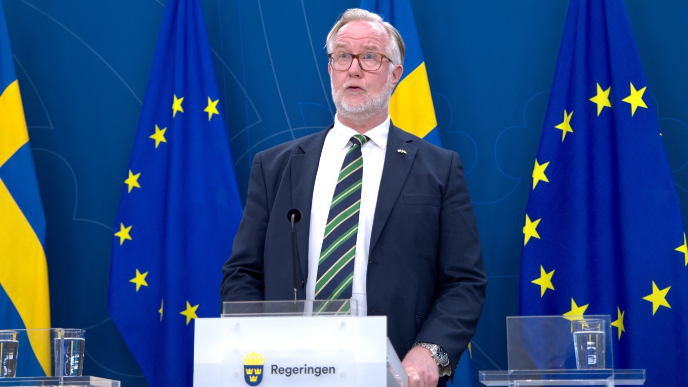 Utbildningsminister och avgående L-ledaren Johan Pehrson. Foto: Marcus Strand