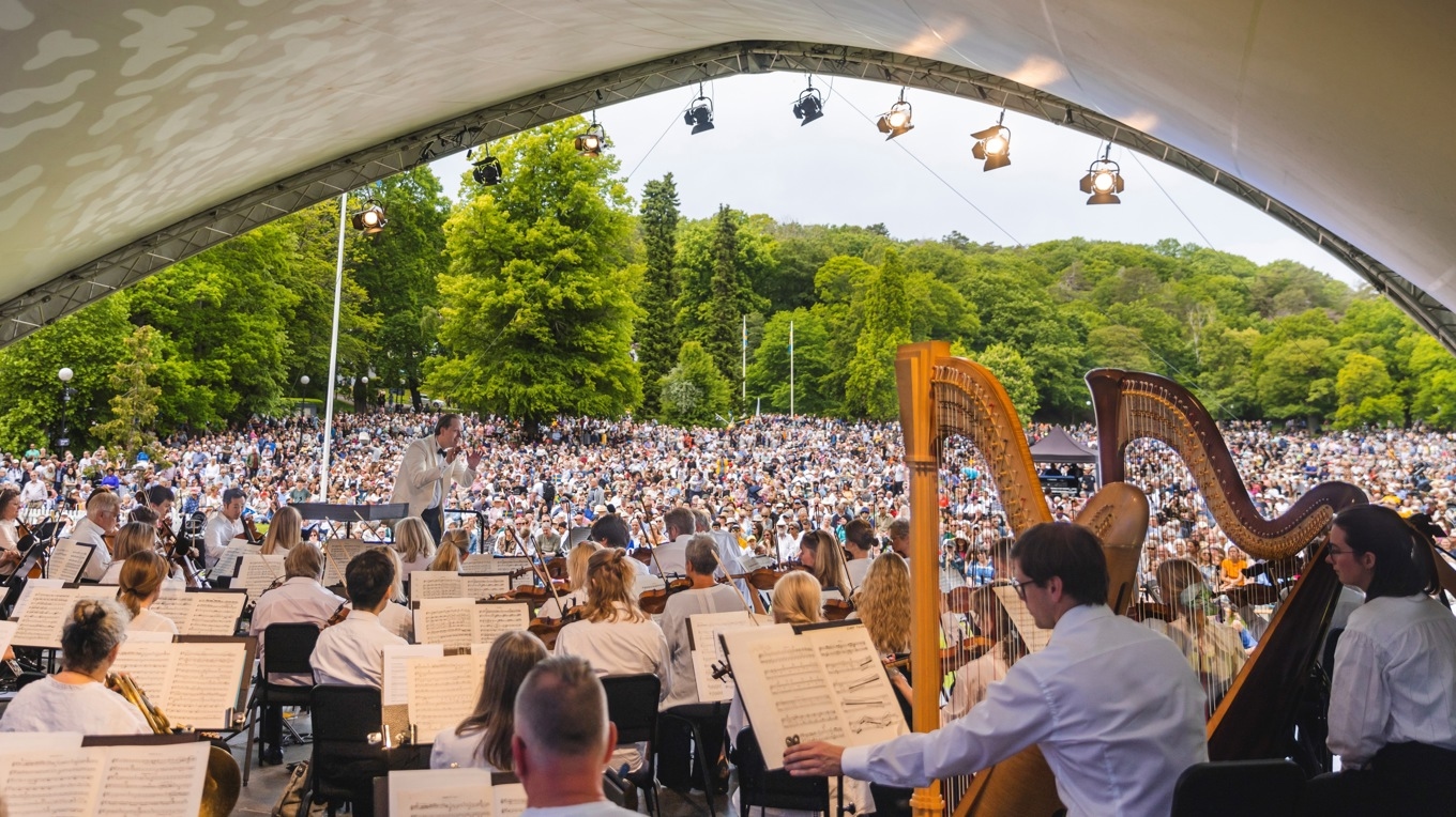 Göteborgs Symfoniker framför traditionsenligt en nationaldagskonsert. Foto: Francis Löfvenholm