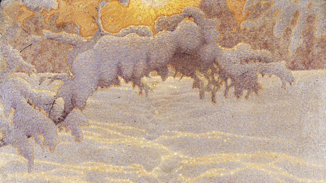 Gustav Fjæstad var en av de konstnärer som tillhörde Rackstadkolonin. Här ses hans målning ”Livsgåtan” från 1919. Foto: Lars Norrby