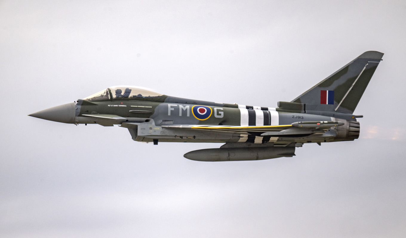 Det nya stridsflygplanet ska bland annat ersätta Eurofighter Typhoon. Arkivbild. Foto: Johan Nilsson/TT