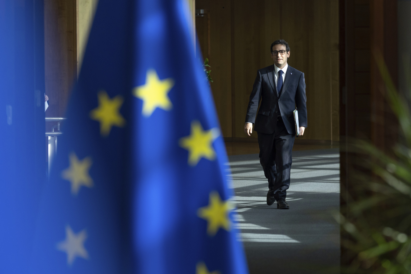 EU:s industrikommissionär Stéphane Séjourné. Arkivbild. Foto: Omar Havana/AP/TT