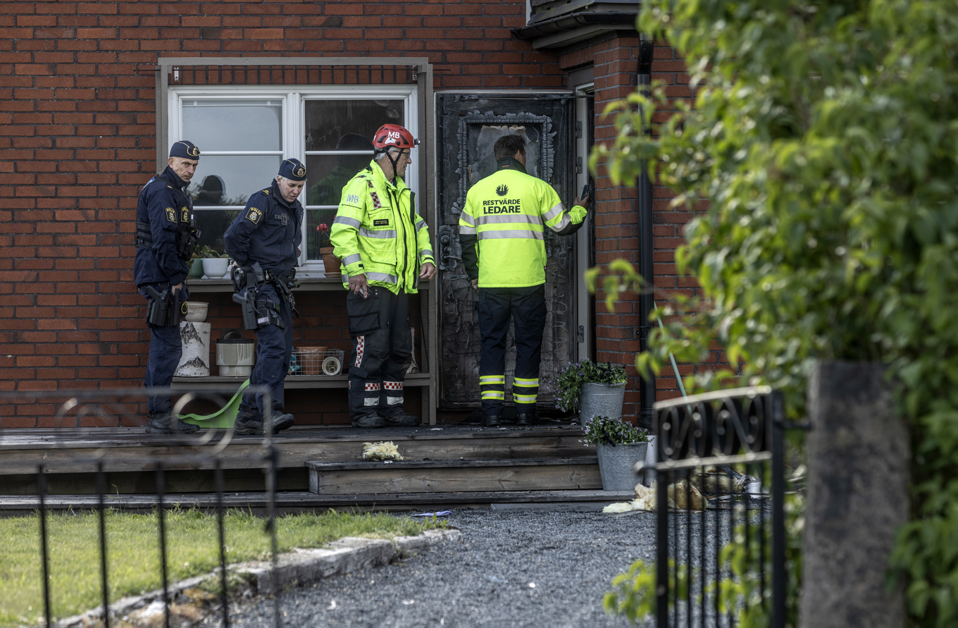 En villa i Grästorp utsattes för ett brandattentat under natten till i tisdags. Arkivbild. Foto: Joachim Nywall/TT