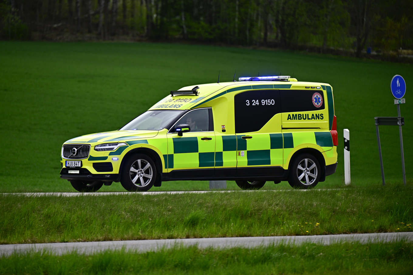 Region Kalmars ambulanser har påverkats av störningar i GPS-systemet. Arkivbild. Foto: Magnus Lejhall/TT