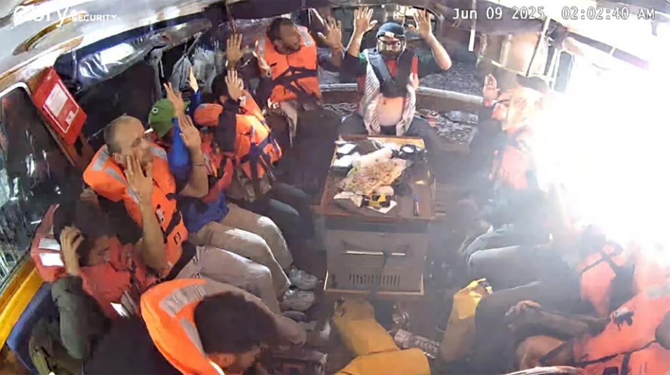 Fartyget Madleen, med aktivister från organisationen Freedom Flotilla, tvingades till stopp av den israeliska militären under natten till måndagen. Foto: Freedom Flotilla Coalition (FFC)