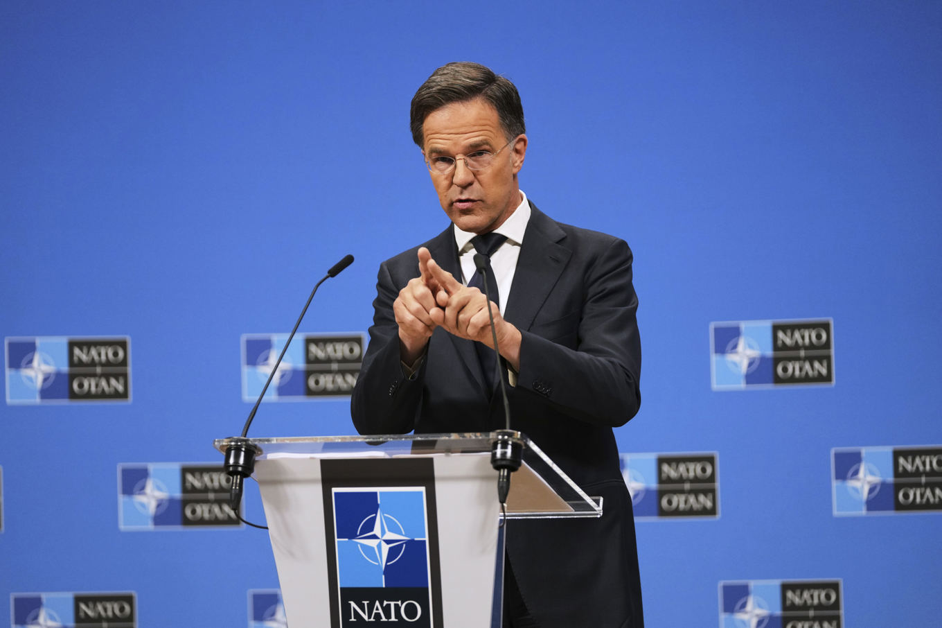 Natos generalsekreterare Mark Rutte förra veckan. Foto: Virginia Mayo/AP/TT