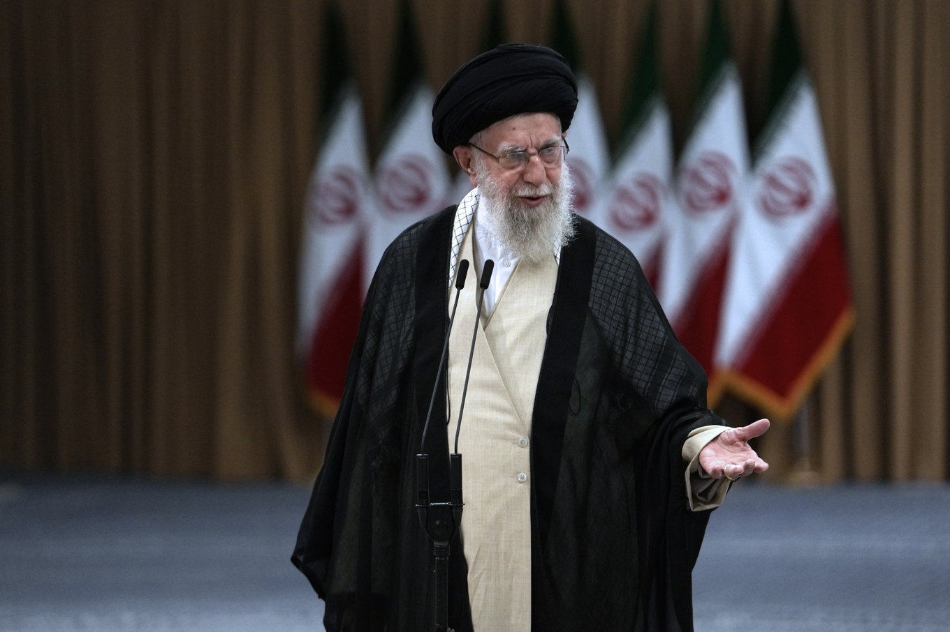 Irans högste ledare Ali Khamenei. Arkivbild. Foto: Vahid Salemi/AP/TT