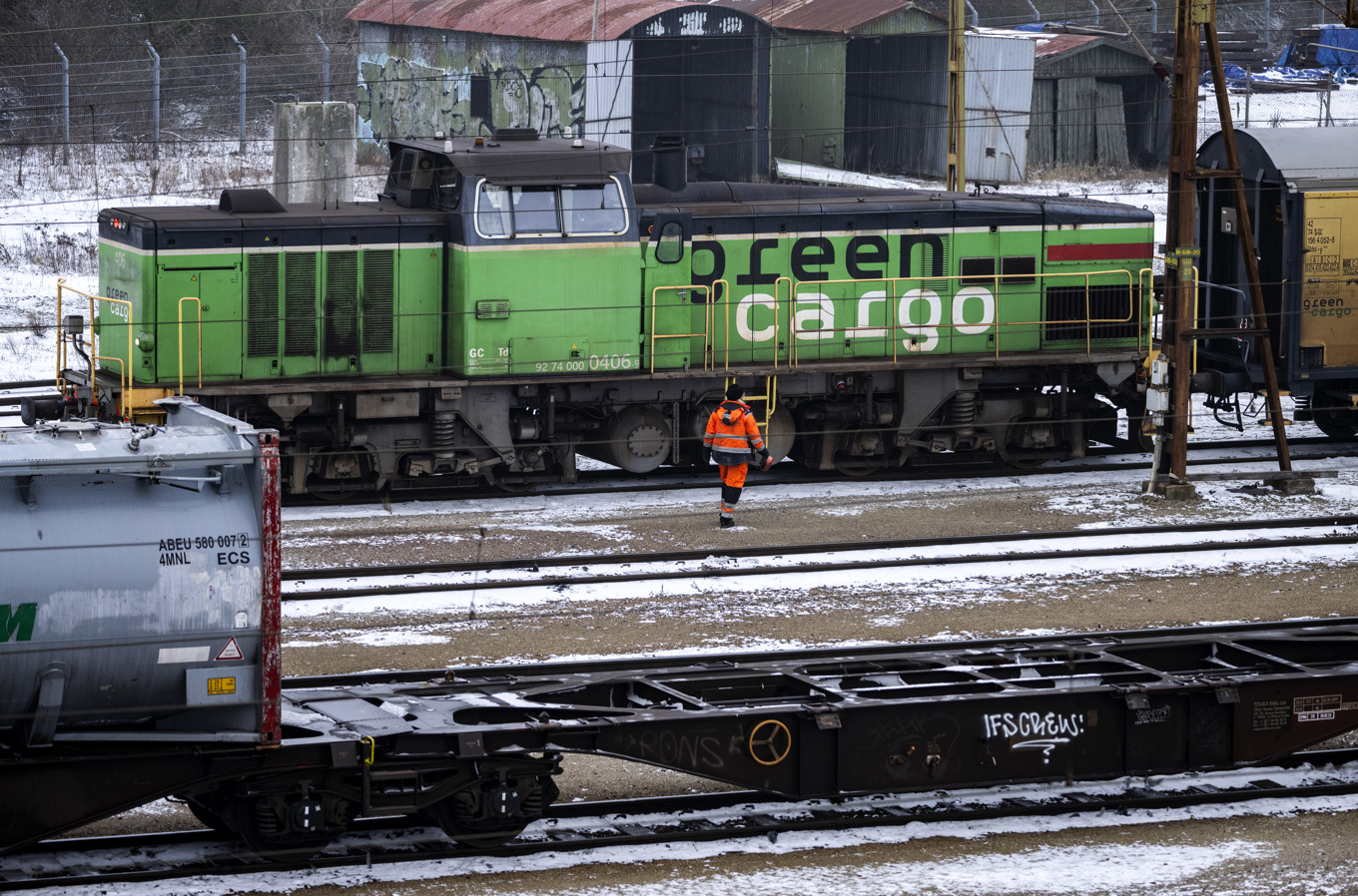 Statliga godstågbolaget Green Cargo anmäls av Arbetsmiljöverket. Arkivbild. Foto: Johan Nilsson/TT