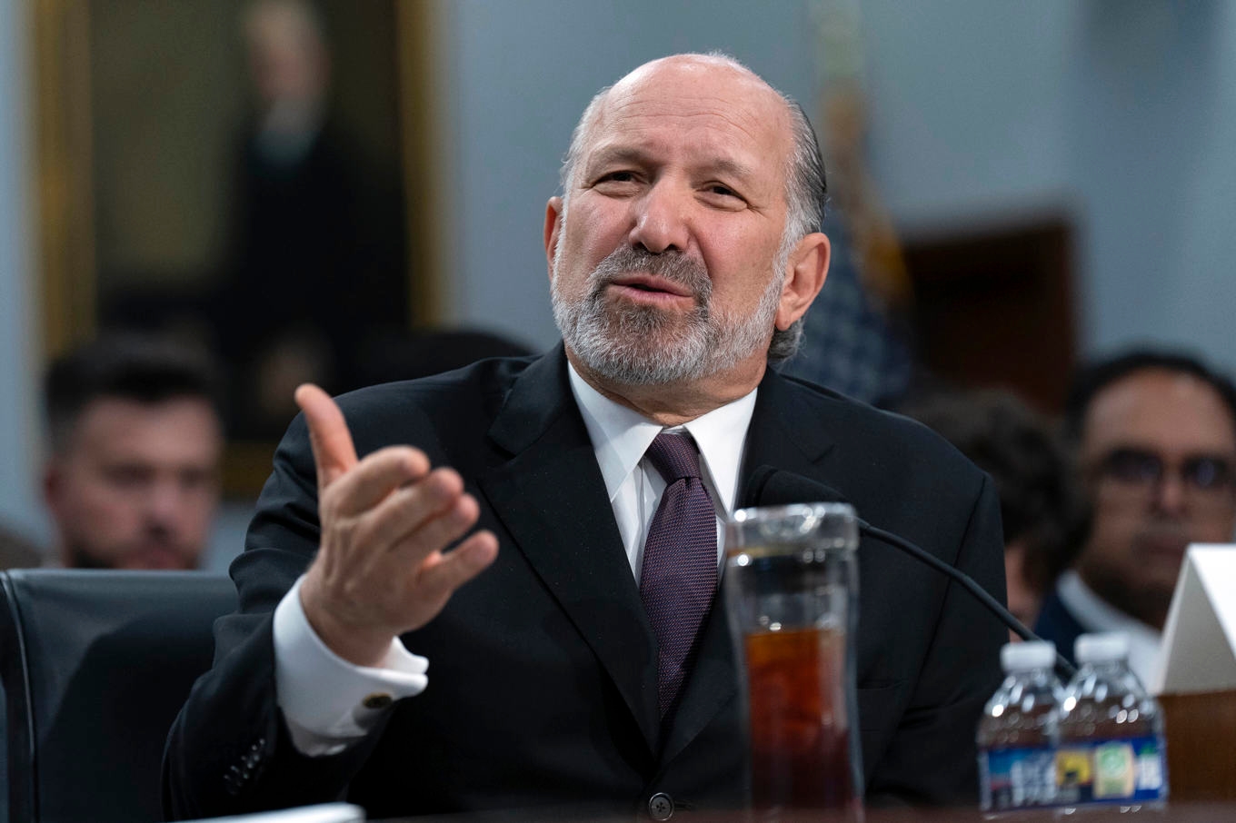 USA:s handelsminister Howard Lutnick är en del av Trumpregeringens handelsdelegation på mötet med kinesiska representanter i London. Arkivbild. Foto: Jose Luis Magana/AP/TT