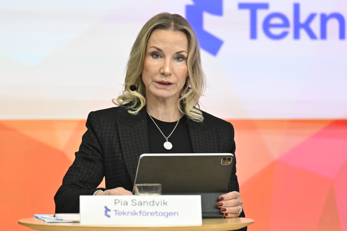 Pia Sandvik, vd för Teknikföretagen. Arkivbild. Foto: Jonas Ekströmer/TT
