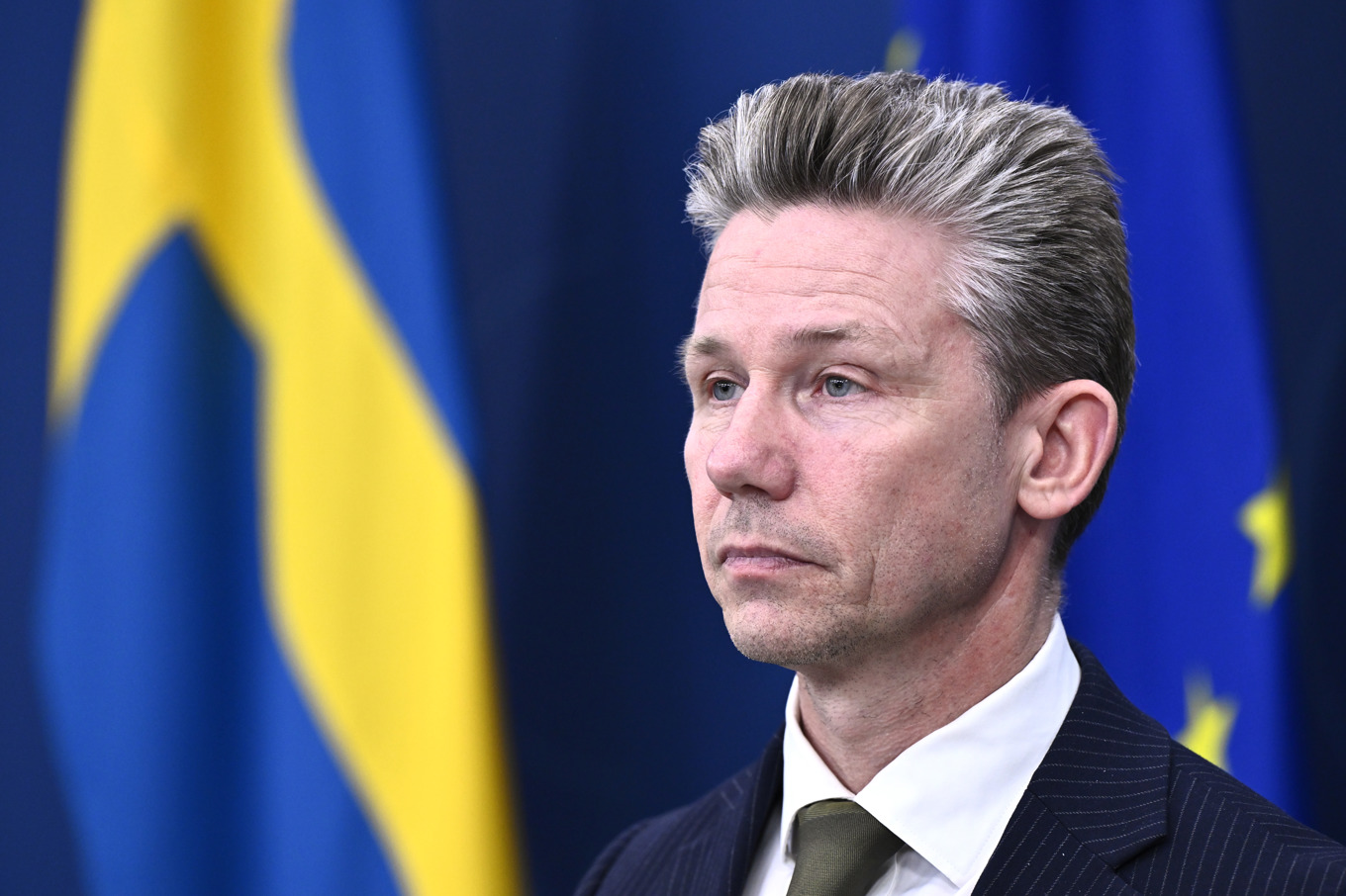 Försvarsminister Pål Jonson (M). Arkivbild. Foto: Christine Olsson/TT