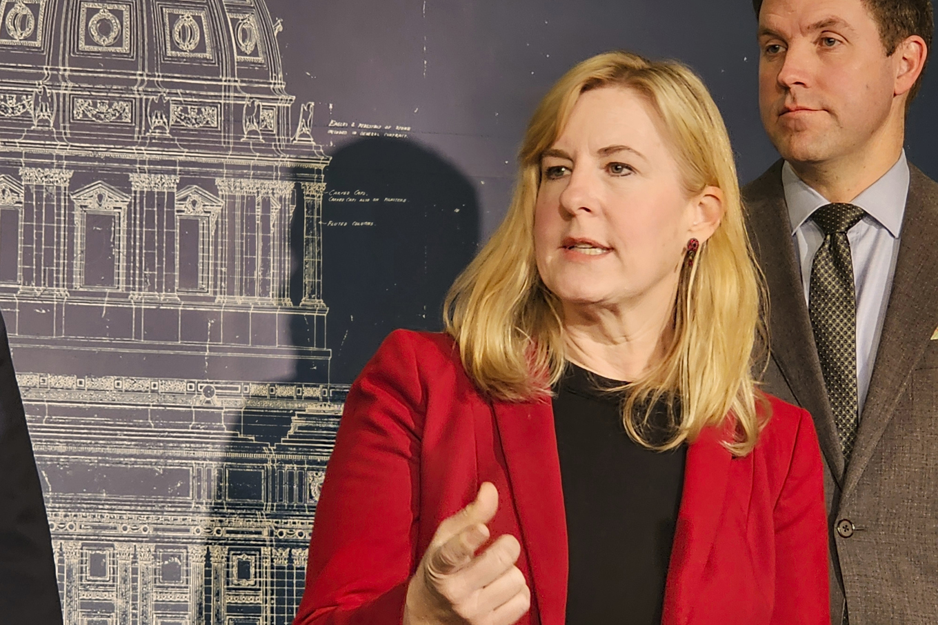 Den tidigare talmannen i delstatskongressen Melissa Hortman har skjutits till döds. Arkivbild. Foto: Steve Karnowski/AP/TT