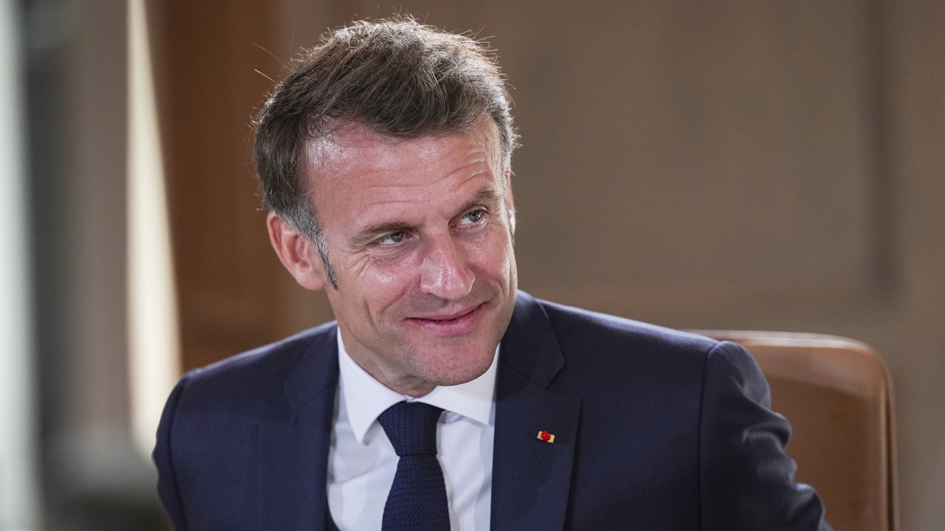 Frankrikes president Emmanuel Macron. Arkivbild. Foto: Darryl Dyck/AP/TT