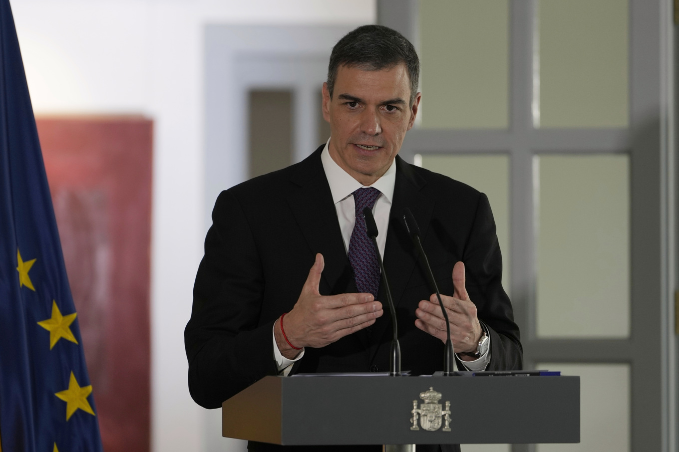 Spaniens premiärminister Pedro Sánchez. Arkivbild. Foto: Ng Han Guan/AP/TT