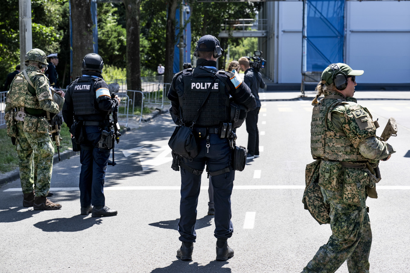 Säkerheten är stor vid Natotoppmötet i Haag. Foto: Pontus Lundahl/TT