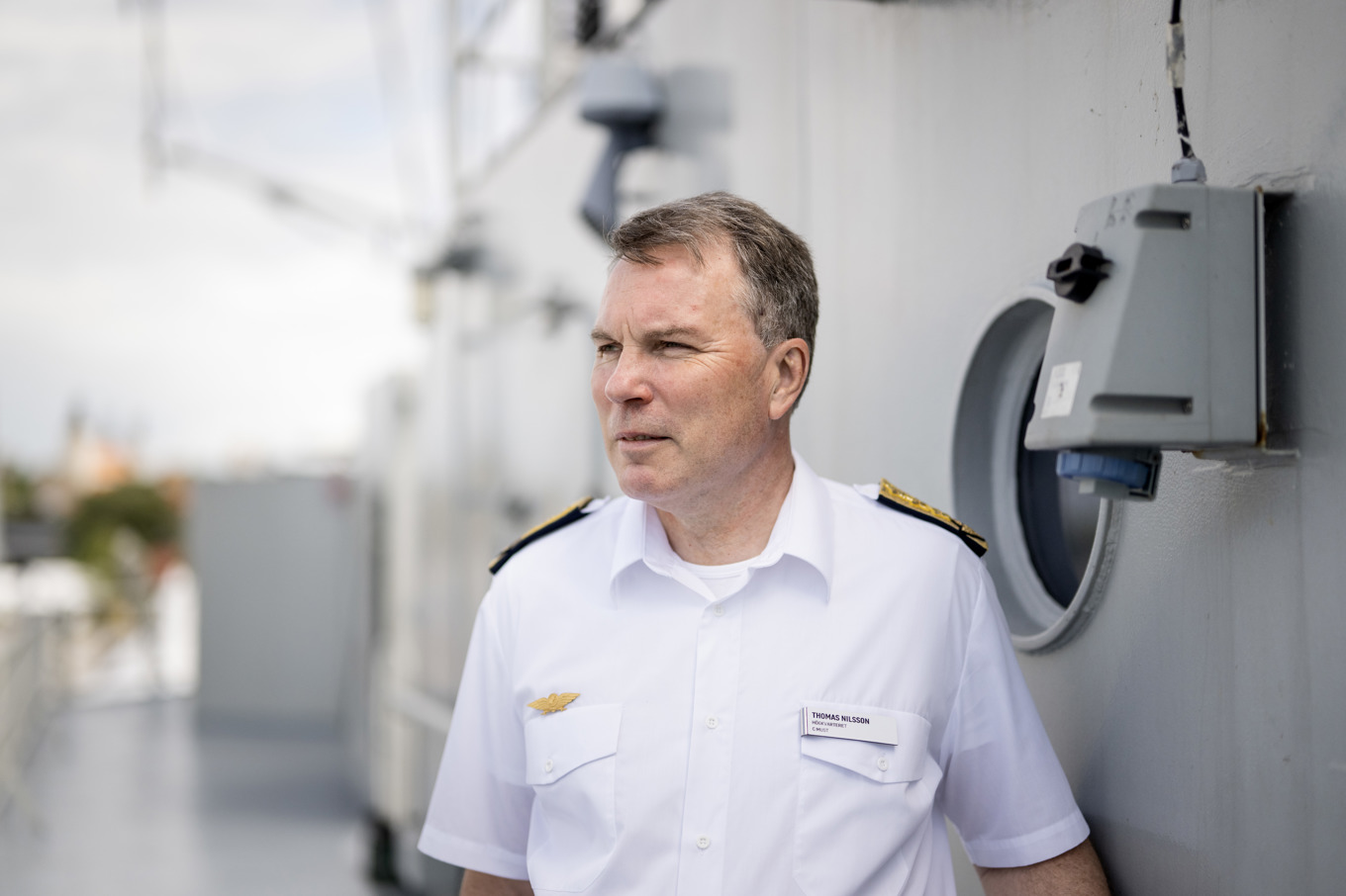 Thomas Nilsson chef för den militära underrättelse- och säkerhetstjänsten (Must) i Almedalen. Foto: Christine Olsson/TT